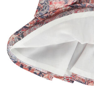 Rok met volant en cachemireprint met lurex voor meisjes 