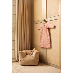 Fauteuil enfant velours côtelé coloris naturel 