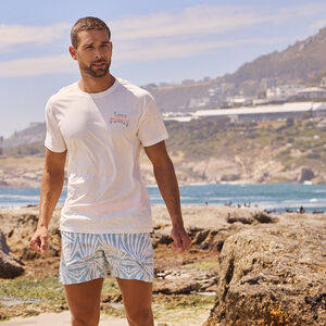 Short de bain effet tie & dye pour homme 