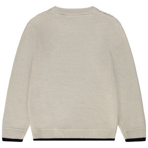 Trui in fantasie jacquard voor jongen 