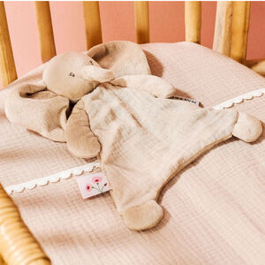 Mini knuffel - Olifant - Fanfan - Roze - 25x20 cm 