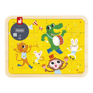 Houten puzzel 24stukjes Het feest 