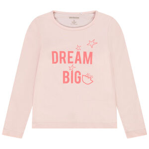 T-shirt manches longues en jersey avec print fille 