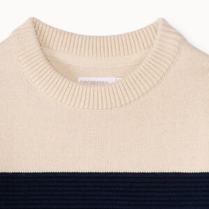 Pull rayé en tricot fantaisie garçon 