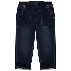 Jeans met denim effect en elastische taille voor baby jongen 
