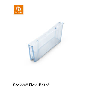 Flexi Bath XL opvouwbaar bad met white badstoel ocean blue 