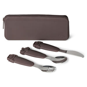 Set de couverts inox/silicone avec étui 3PCS Vehicles 