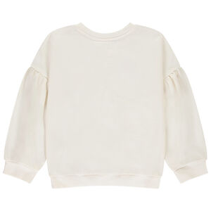 Sweat molleton Oversize met bloemen bouclettes meisjes 