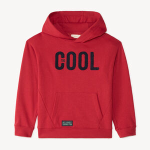 Hoodie voor jongens met boucle borduurwerk 