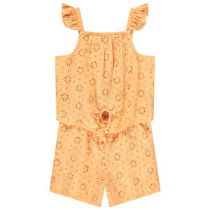 Combishort en broderie anglaise pour fille 