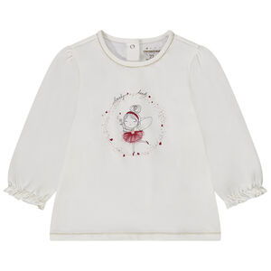 T-shirt manches longues avec print fantaisie pour bébé fille 