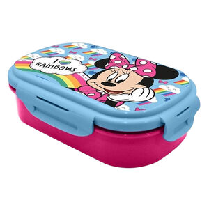 Lunchbox avec couverts Minnie Bleu/Rose 