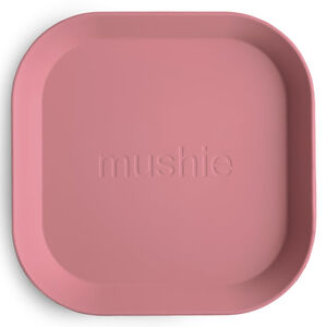 Assiette carrée 2 PCS Dusty Rose 