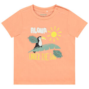 T-shirt manches courtes à motif tropical fantaisie pour bébé garçon 