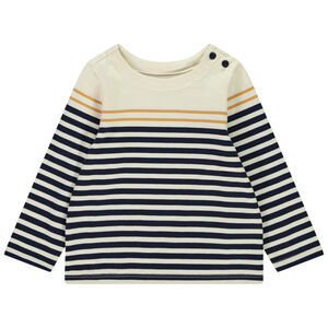Marinière boutonnée en jersey pour bébé garçon 
