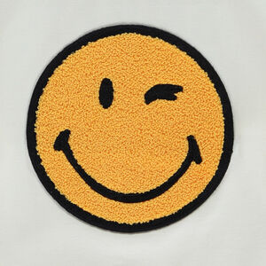 T-shirt manches longues patch bouclettes SmileyWorld pour garçon 