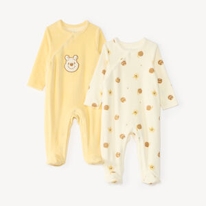 Set van 2 Velours Donslaapjes voor Baby Jongens Winnie de Poeh Disney 