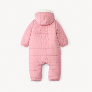 Pilotenpak van gewatteerde stof voor babymeisje met verschillende afwerkingen per leeftijdsperiode 