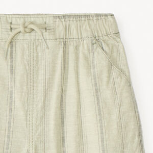 Bermuda en toile à fines rayures pour garçon 