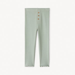 Geribde effen boxershort met knoppen voor baby meisjes 