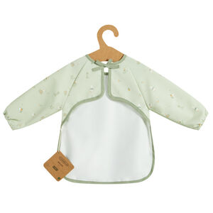 Slabbetje schort in gom met zak Wandel Bucolique lichtgroen 