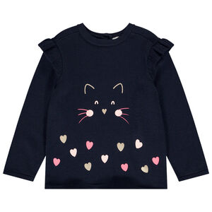 Trui van katoen met fantasieprint voor baby meisjes 