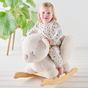 Animal à bascule - Teddy ours - Ecru - 59 cm 