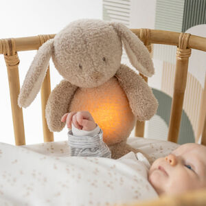 Nachtlamp Sleepy Konijntje Geluid & Licht Teddy Bouclette Beige 