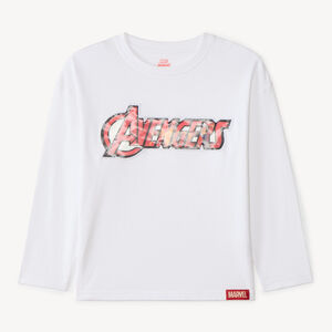 Langarm T-shirt voor jongens met lenticulaire Avengers Marvel-print 
