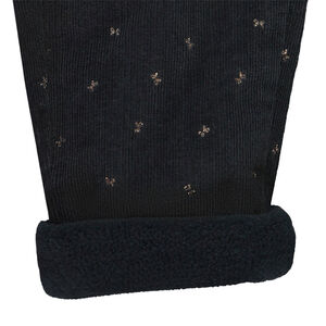 Pantalon en velours milleraies imprimé papillon pour bébé fille 