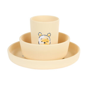 Set van silicone maaltijdservies Winnie de Poeh Disney - 5 delen 