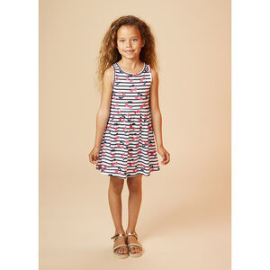 Robe à bretelles imprimé papillons fille 