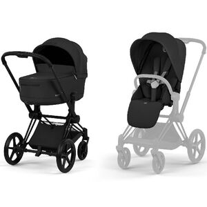 Kinderwagen Duo Priam 2026 Matt Black-Sepia Black 