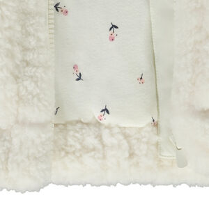 Gilet sans manches en sherpa moutonné pour fille 