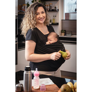 T-shirt Porte-bébé Femme Taille XXL Noir 
