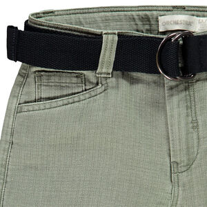 Bermuda à ceinture amovible pour enfant garçon 