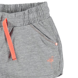 Short en jersey avec flamant rose printé 