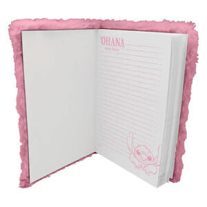 Carnet A5 fausse fourrure Stitch Rose 