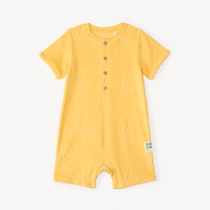 Korte palmboom reliëf badpak voor babyjongen 