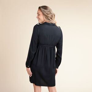 Jurk voor zwangerschap en borstvoeding in lyocell 