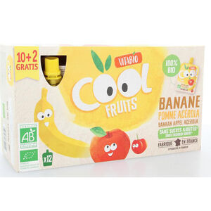 Cool Fruits Pomme Banane 12 pcs x 90 gr 