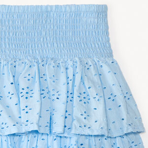 Jupe à volants en broderie anglaise pour fille 