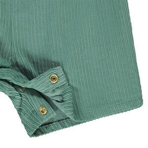 Korte corduroy salopette met borduursels voor baby meisjes 