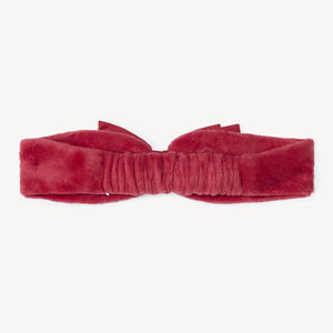 Bandeau met knoop van twee materialen voor meisje baby 