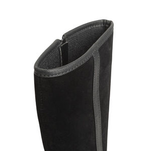 Bottes cavalières pour fille effet daim à rivets métalliques  