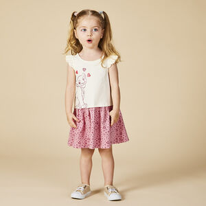 Jurk met 2 in 1 effect Nala Disney met magische pailletten voor meisjes 