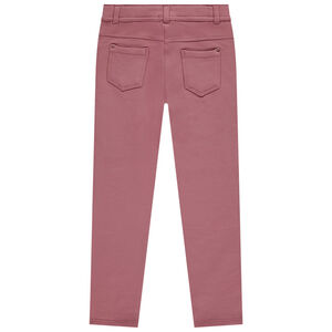Pantalon uni en molleton fille 