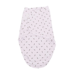 Couverture d'emmaillotage Plumes grises 