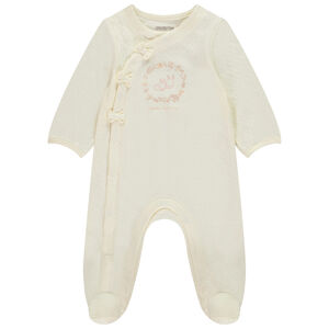 Dors-bien pointelle à nœuds print lapins pour bébé fille 