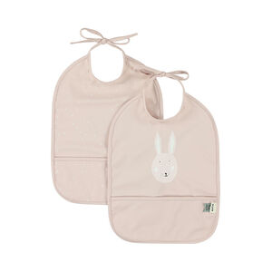 Lot de 2 bavoirs imperméables Mrs. Rabbit 